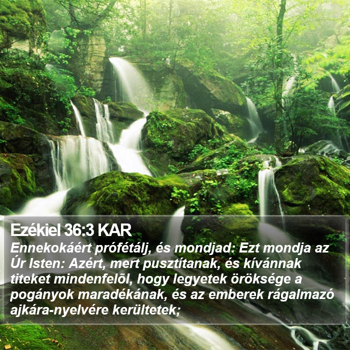 Ezékiel 36:3 KAR Bible Study