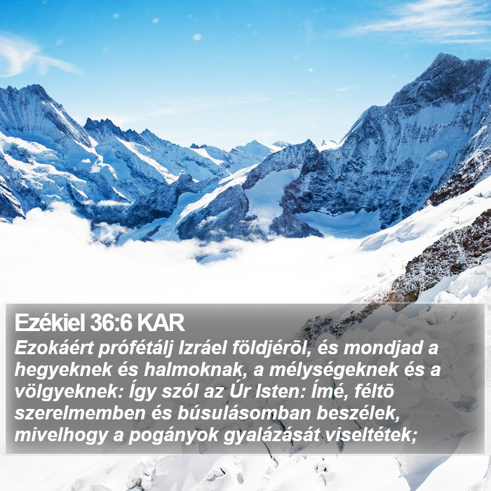 Ezékiel 36:6 KAR Bible Study