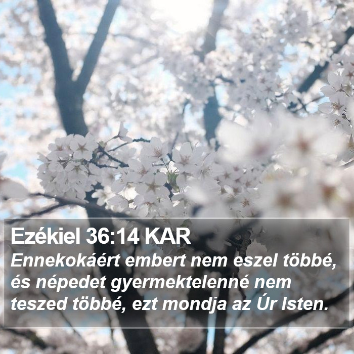 Ezékiel 36:14 KAR Bible Study