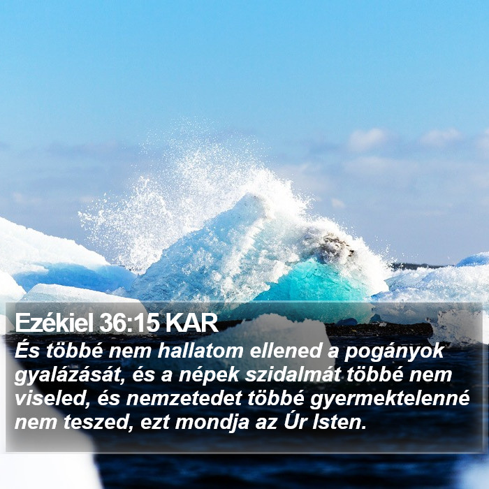 Ezékiel 36:15 KAR Bible Study