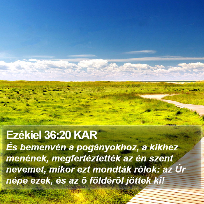 Ezékiel 36:20 KAR Bible Study