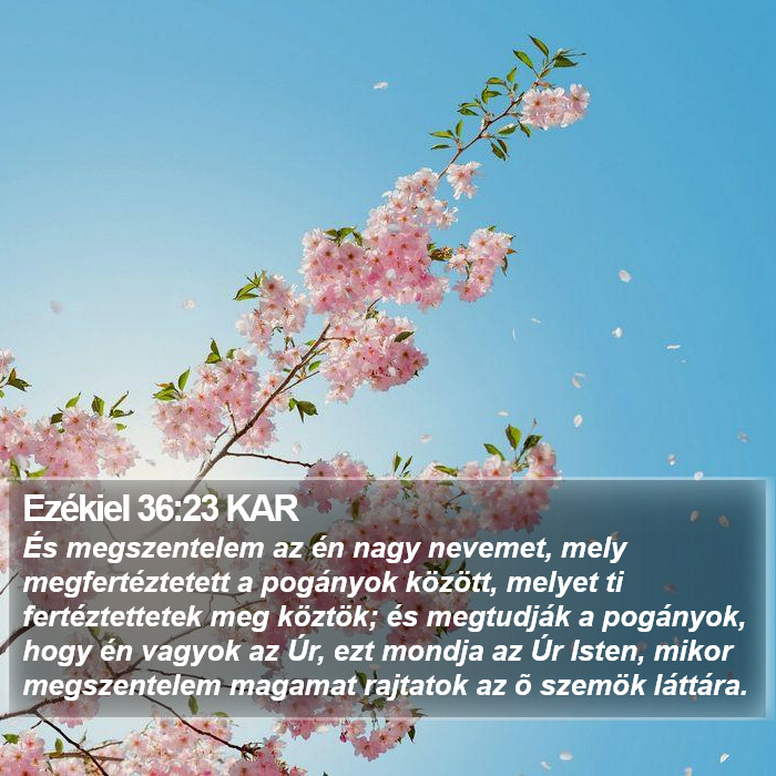 Ezékiel 36:23 KAR Bible Study