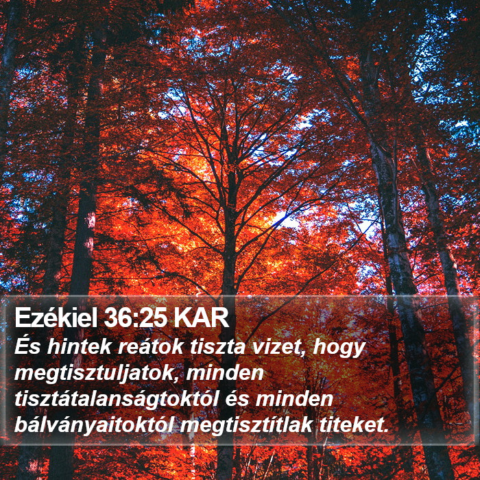 Ezékiel 36:25 KAR Bible Study