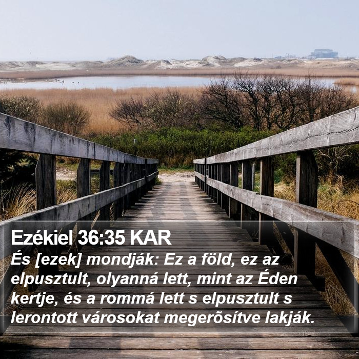 Ezékiel 36:35 KAR Bible Study