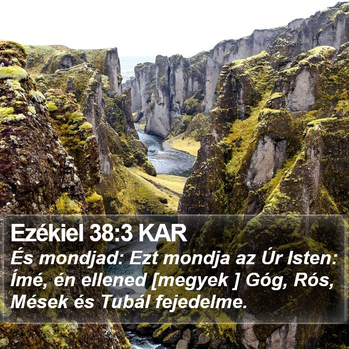 Ezékiel 38:3 KAR Bible Study