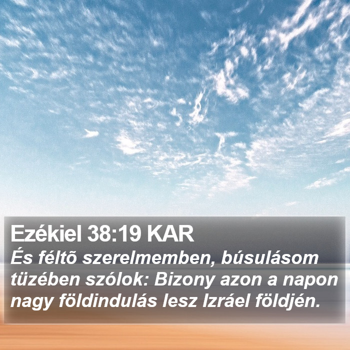 Ezékiel 38:19 KAR Bible Study