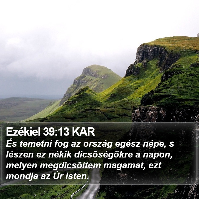 Ezékiel 39:13 KAR Bible Study