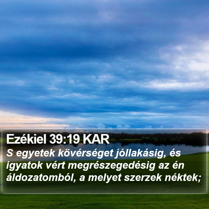 Ezékiel 39:19 KAR Bible Study