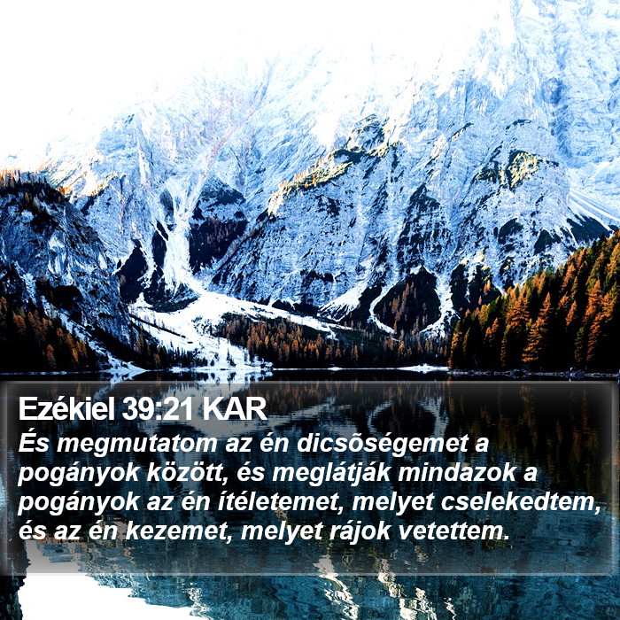 Ezékiel 39:21 KAR Bible Study