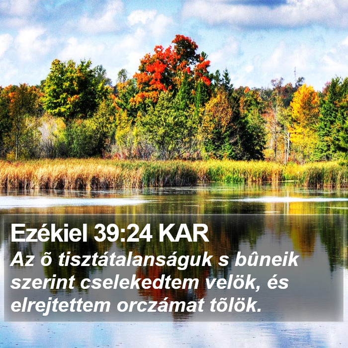 Ezékiel 39:24 KAR Bible Study