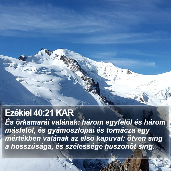 Ezékiel 40:21 KAR Bible Study