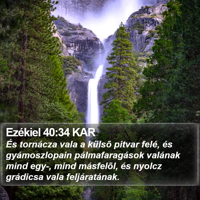 Ezékiel 40:34 KAR Bible Study