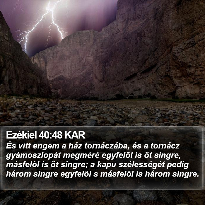 Ezékiel 40:48 KAR Bible Study