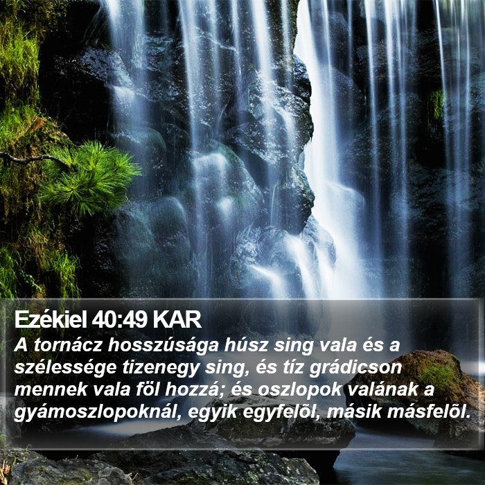 Ezékiel 40:49 KAR Bible Study