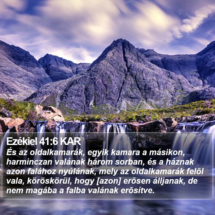 Ezékiel 41:6 KAR Bible Study