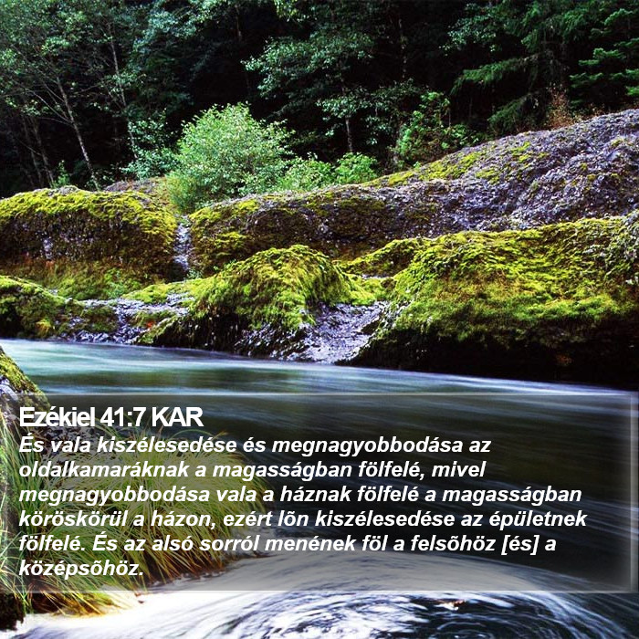 Ezékiel 41:7 KAR Bible Study