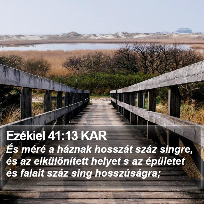 Ezékiel 41:13 KAR Bible Study