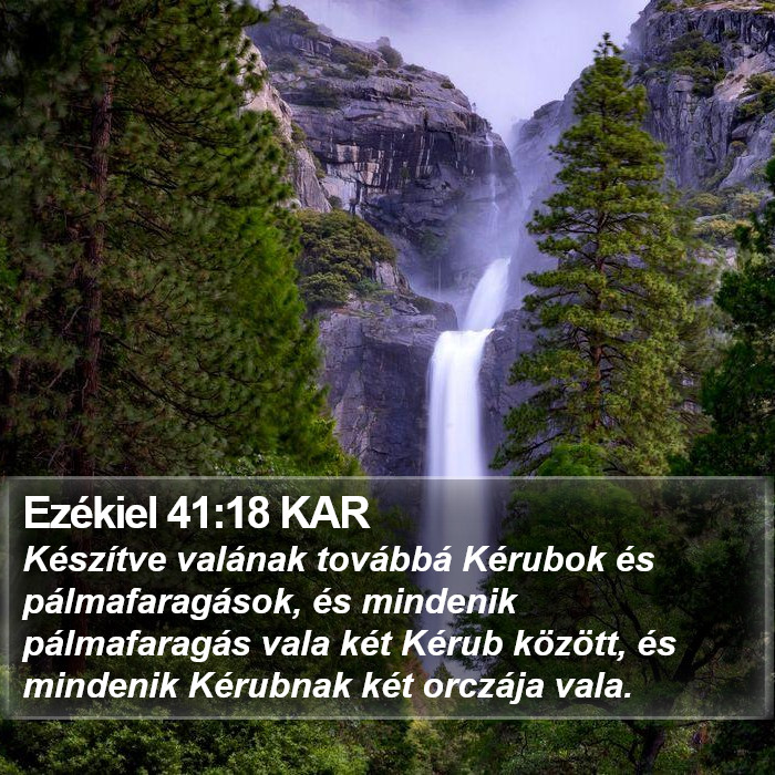 Ezékiel 41:18 KAR Bible Study
