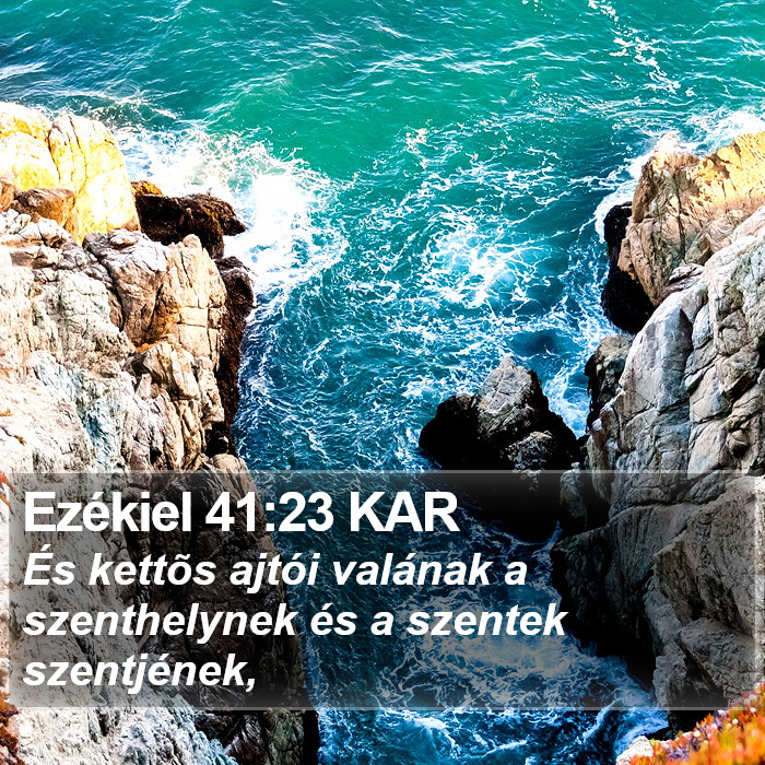 Ezékiel 41:23 KAR Bible Study
