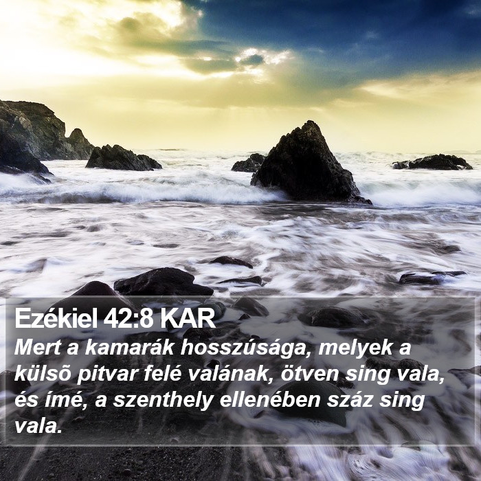 Ezékiel 42:8 KAR Bible Study