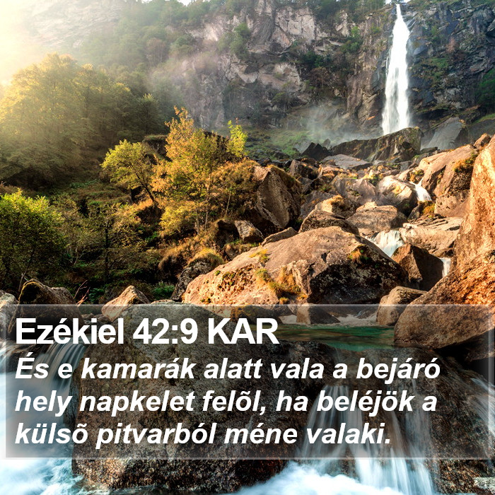 Ezékiel 42:9 KAR Bible Study