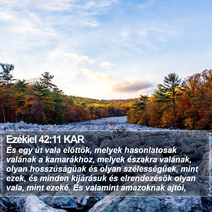Ezékiel 42:11 KAR Bible Study