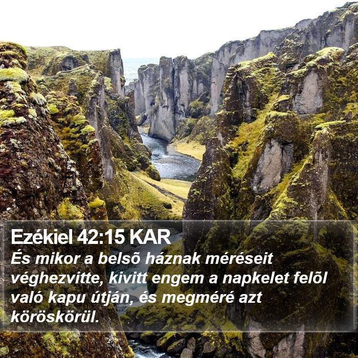 Ezékiel 42:15 KAR Bible Study