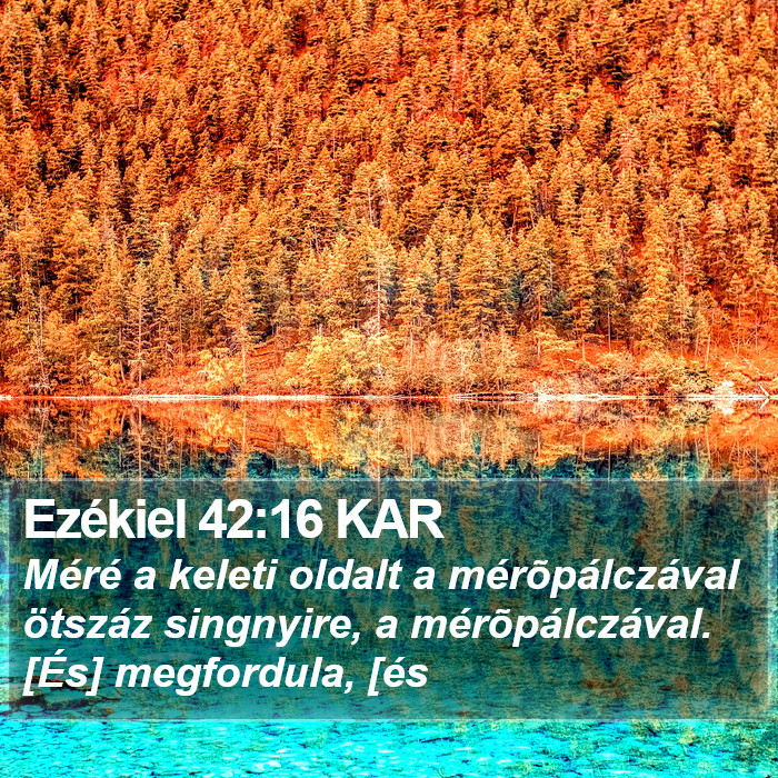 Ezékiel 42:16 KAR Bible Study