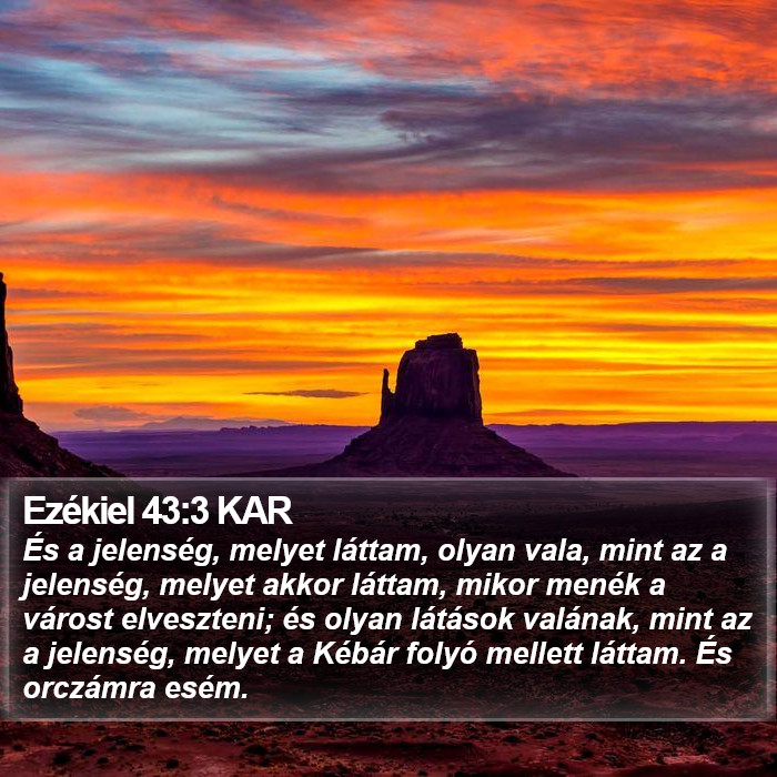 Ezékiel 43:3 KAR Bible Study