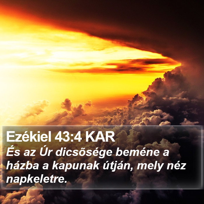 Ezékiel 43:4 KAR Bible Study