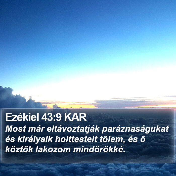 Ezékiel 43:9 KAR Bible Study