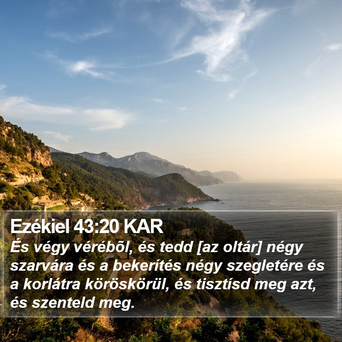 Ezékiel 43:20 KAR Bible Study