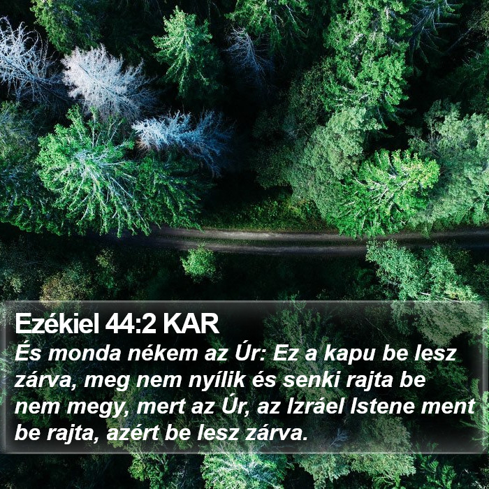 Ezékiel 44:2 KAR Bible Study