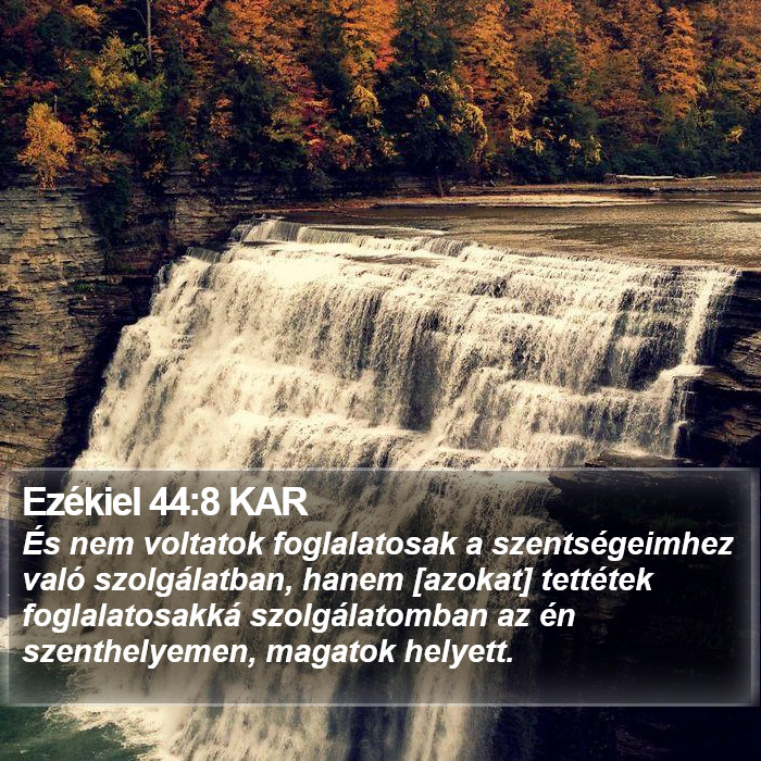 Ezékiel 44:8 KAR Bible Study