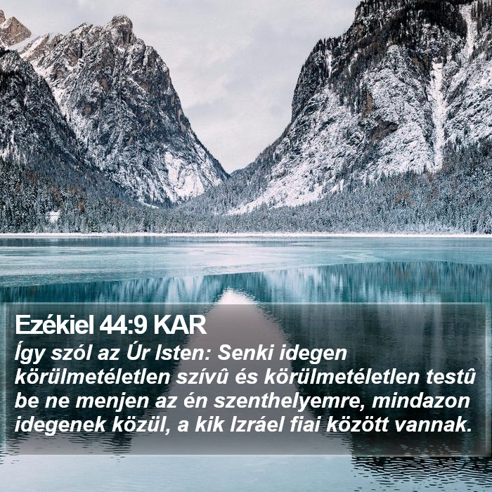 Ezékiel 44:9 KAR Bible Study