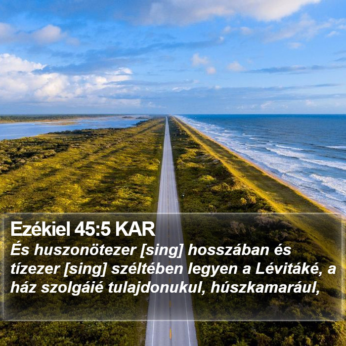 Ezékiel 45:5 KAR Bible Study