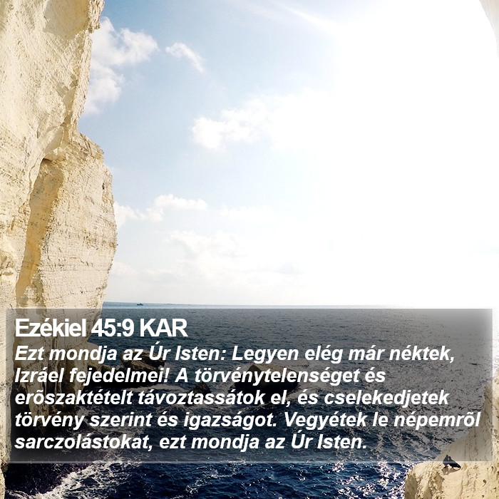 Ezékiel 45:9 KAR Bible Study