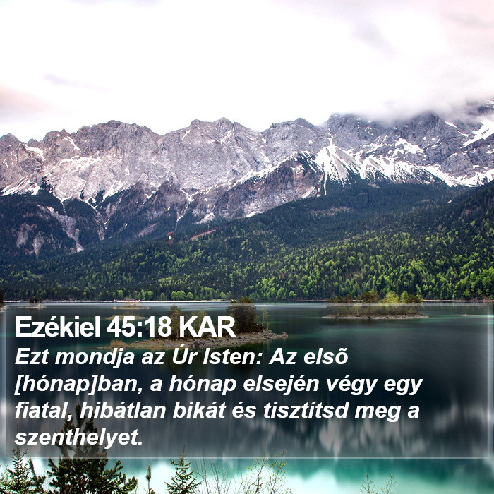 Ezékiel 45:18 KAR Bible Study