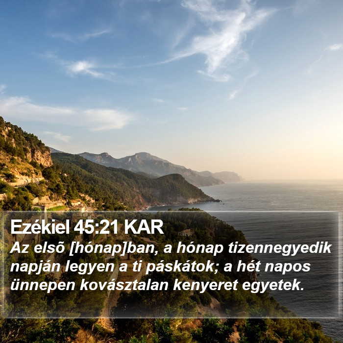 Ezékiel 45:21 KAR Bible Study