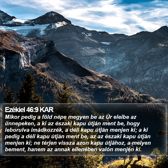 Ezékiel 46:9 KAR Bible Study
