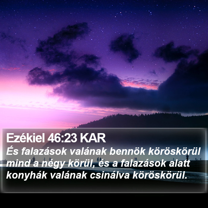 Ezékiel 46:23 KAR Bible Study