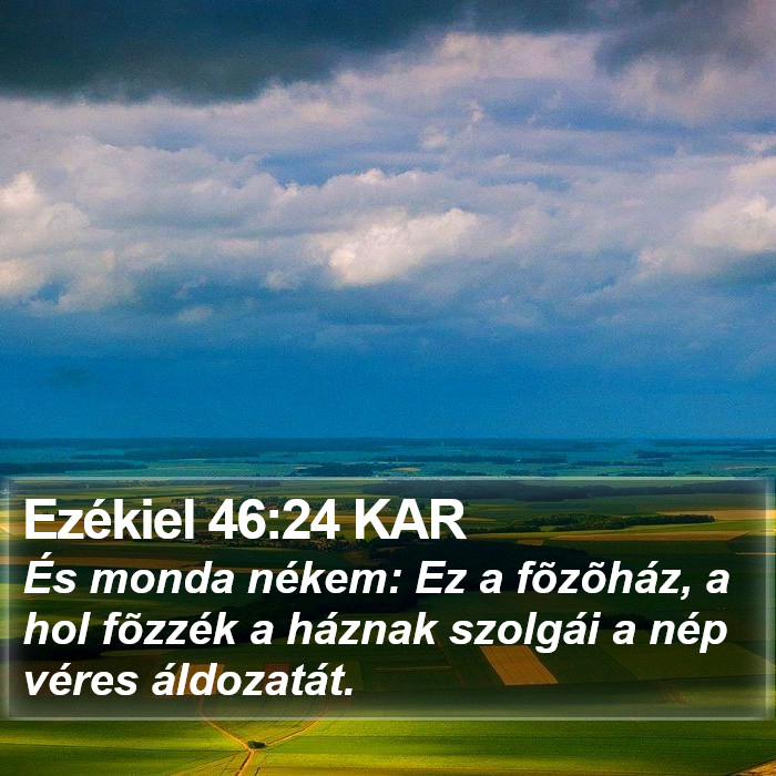 Ezékiel 46:24 KAR Bible Study
