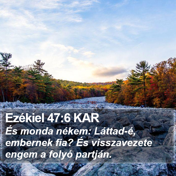 Ezékiel 47:6 KAR Bible Study