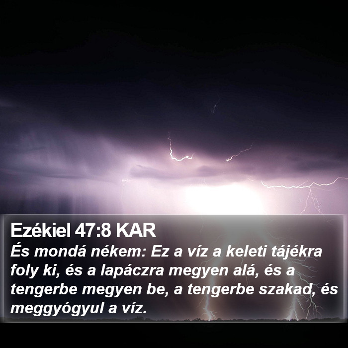 Ezékiel 47:8 KAR Bible Study
