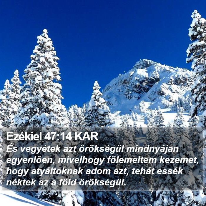 Ezékiel 47:14 KAR Bible Study