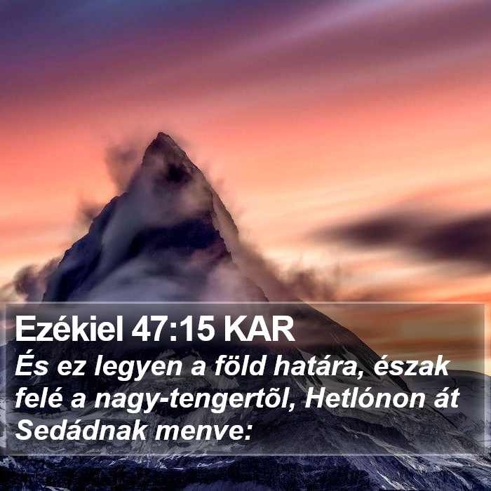 Ezékiel 47:15 KAR Bible Study