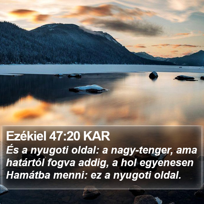 Ezékiel 47:20 KAR Bible Study