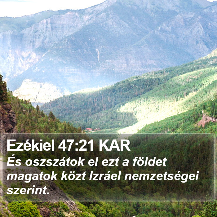 Ezékiel 47:21 KAR Bible Study