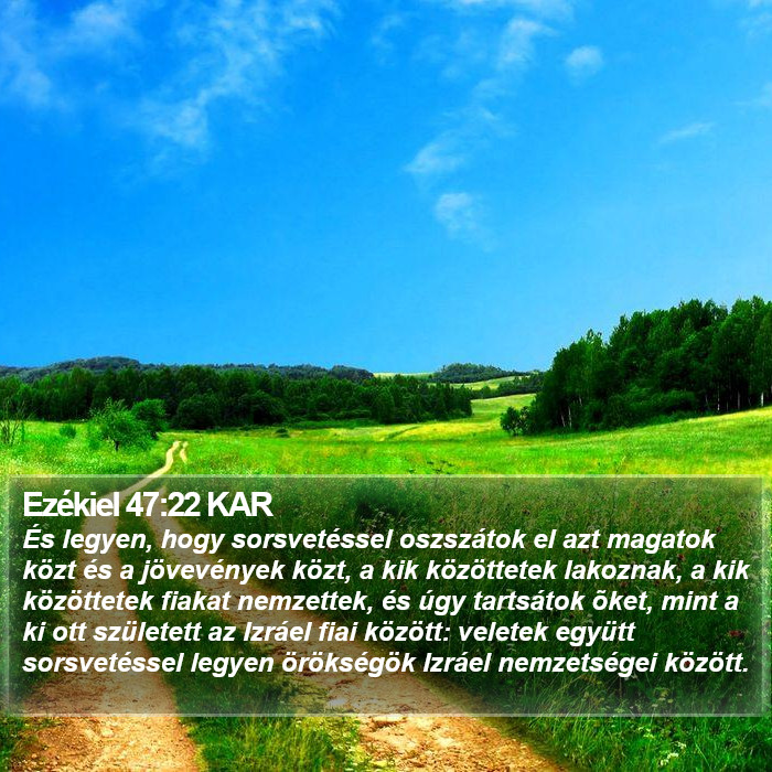Ezékiel 47:22 KAR Bible Study