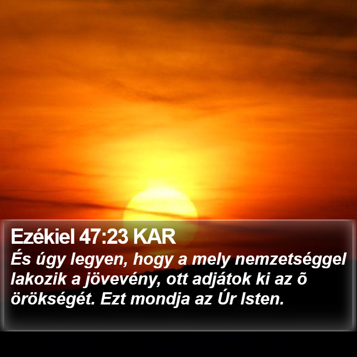 Ezékiel 47:23 KAR Bible Study